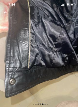 Chaqueta Piel Oveja Hombre Negra