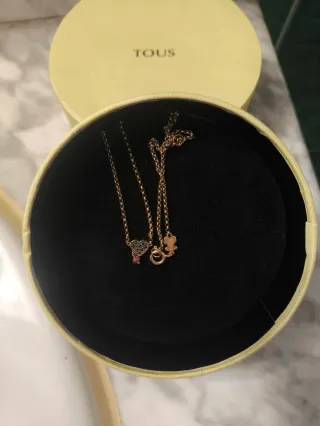 Collar Tous Baño Oro Rosa Corazón