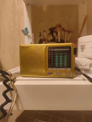 Radio Portátil Baijiali KK9 Multi Banda Dorada