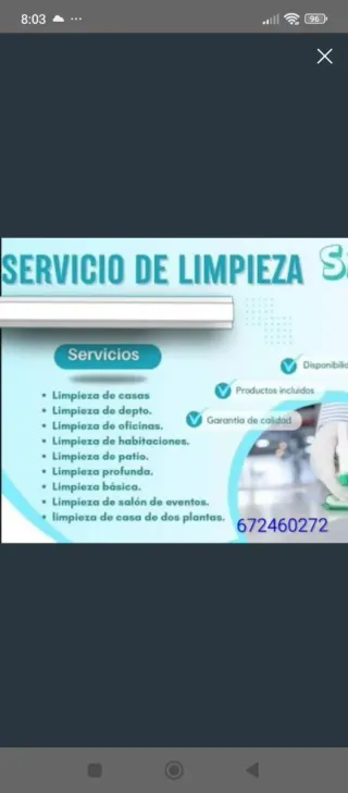 Servicio de limpieza