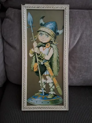 2 Cuadros Vikingos Vintage Años 80