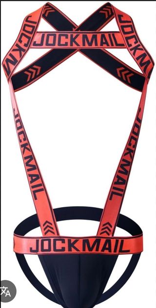 Suspensorio Jockmail Talla XL Negro/Naranja