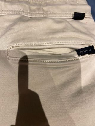 Pantalones cargo beige