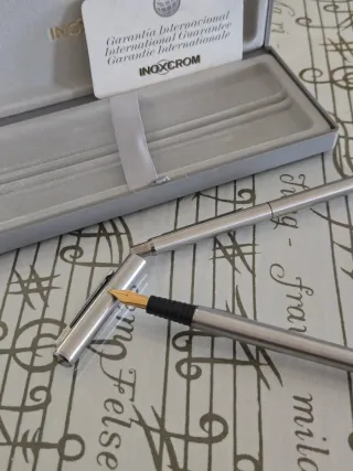 Conjunto Inoxcrom 77 Slim - Caneta + Esferográfica