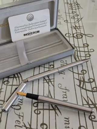 Conjunto Inoxcrom 77 Slim - Caneta + Esferográfica