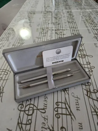 Conjunto Inoxcrom 77 Slim - Caneta + Esferográfica