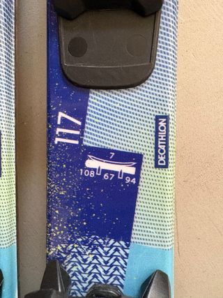 Esquís infantiles Decathlon 117cm