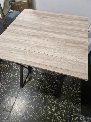 Mesa abatible madera y metal