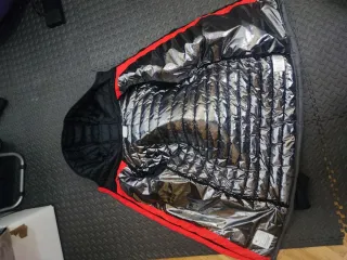 Cazadora Columbia niño naranja y gris