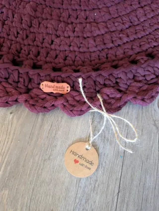 Alfombra ovalada Burdeos