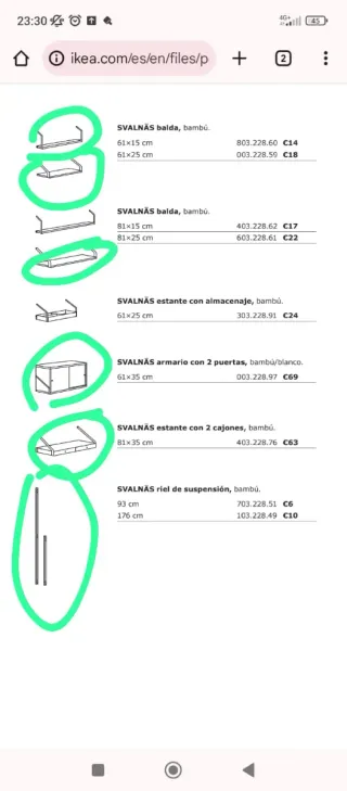Mueble modular madera y plástico