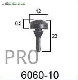 tope de goma del capo de seat 600