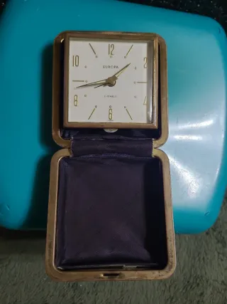 Antiguo Reloj despertador de viaje Europa