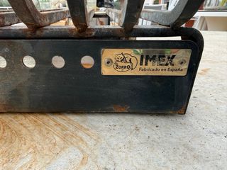 Parrilla para chimenea de metal con Cajón