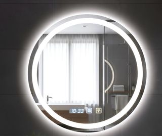 Espejo ovalado con luz LED