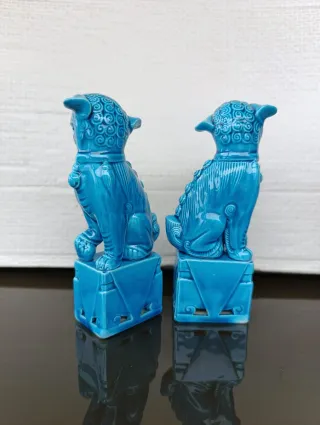 Pareja de perros foo 16cm
