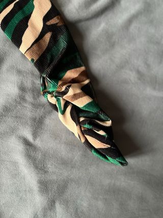 Vestito Y2K fantasia marrone/verde