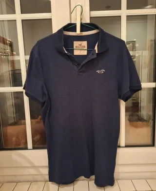 Polo Hollister Talla L blau
