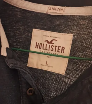 Polo Hollister Talla L blau