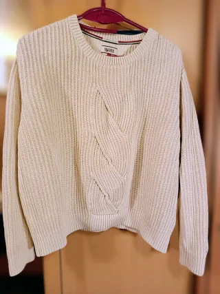 Jersey punto Tommy Hilfiger mujer beige T M