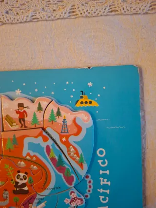 Puzzle Mapa Mundo Magnético Janod