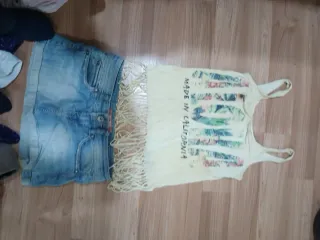 Lote Ropa Juvenil Bershka Camiseta y Short