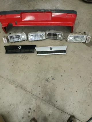 Parachoques y faros Renault 11 Fase II