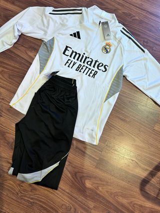 Chándal Real Madrid Adidas Blanco y Negro