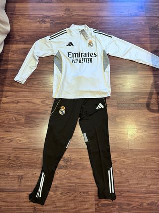 Chándal Real Madrid Adidas Blanco y Negro