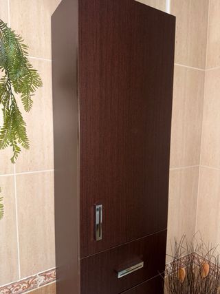 Conjunto Muebles Baño, espejo, flor y cortina