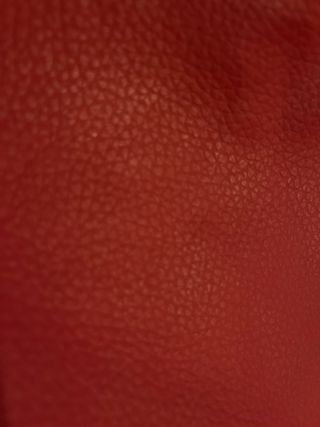 Puf Rojo Piel Sintética