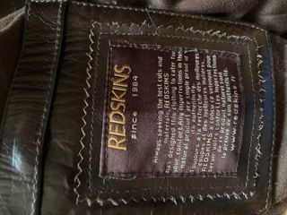 Cazadora de piel Redskins marrón