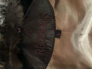 Cazadora de piel Redskins marrón