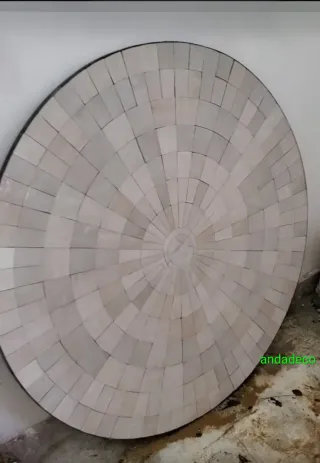 Mesa de centro por interiores y exteriores