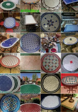 Mesa de centro por interiores y exteriores