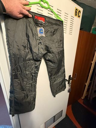 Traje de moto completo negro Hebo Corduroy