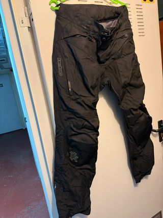 Traje de moto completo negro Hebo Corduroy