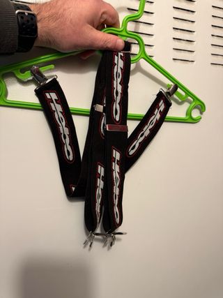 Traje de moto completo negro Hebo Corduroy