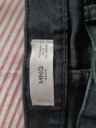 Falda tejana mini Mango negra