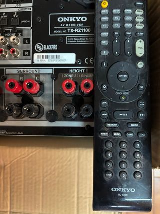 Receptor A/V Onkyo TX-RZ1100 Negro y mando.