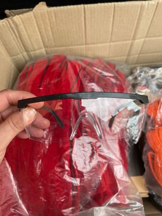 Gafas de protección laboral transparentes