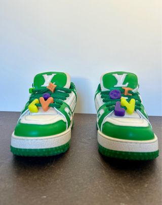 Louis Vuitton Trainer Maxi Uomo Verde Bianco 42