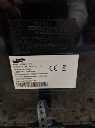 TV Samsung 47 pulgadas averiada