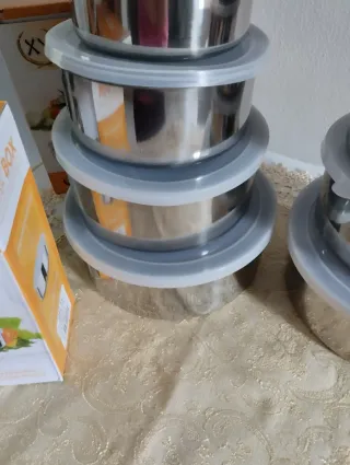 Set Contenitori Cibo Acciaio Inox