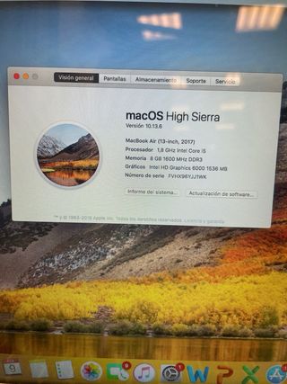 MacBook Air macOS High Sierra