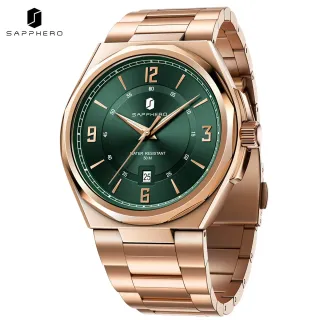 Reloj Sapphero Hombre Oro y Verde