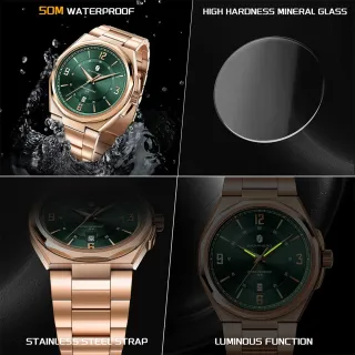 Reloj Sapphero Hombre Oro y Verde