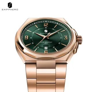 Reloj Sapphero Hombre Oro y Verde