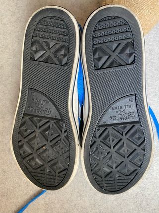 Zapatillas Converse niño azul y blanco