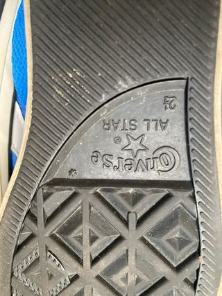 Zapatillas Converse niño azul y blanco